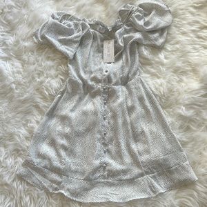 NWT black & white polka dot dress